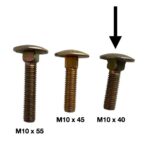 80548 Long Neck Guard Carriage Bolt M10 X 40 for SCH on MacDon