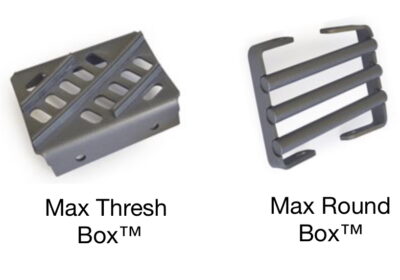 Different types of KX7 Kondex concaves for Case IH FlagShip combines. Custom combine concaves with MaxThresh™ and MaxRound™ boxes for better capacity, threshing, and harvest control.