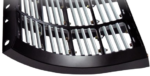 close up of KX7 Kondex concaves for Case IH FlagShip combines. Custom combine concaves with MaxThresh™ and MaxRound™ boxes for better capacity, threshing, and harvest control.