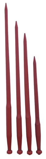 SHW Conus 2 threaded bale spears in 32" to 48" lengths. German-made Hay Spear, Bale Spike, Bale Fork, Hay Fork, Bale Tine, and Bale Stabber option.